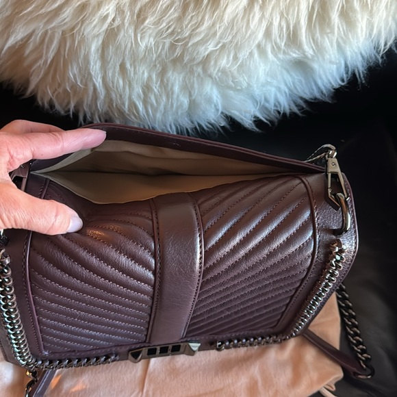 Rebecca Minkoff Quilted Love crossbody with chain - Picture 6 of 8